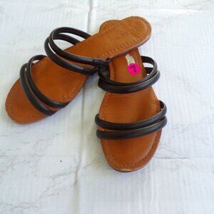 J crew black sandals 7